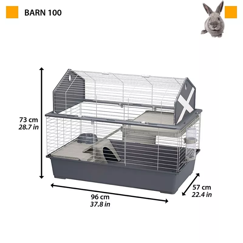 Ferplast Barn 100 gaiola para porquinhos-da-índia e coelhos
