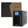 UPS Qoltec 53042 (fonte de alimentação ininterrupta) dupla conversão (online) 1 kVA 800 W 2 tomadas AC