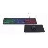 Teclado Full-Size com fios com rato Gembird KBS-UML-01 — USB, QWERTY US, 104 teclas, preto