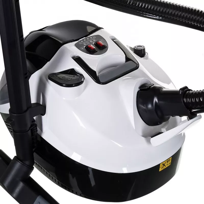 SV 7, limpa-vidros a vapor cilíndrico, 0,5 l, preto, cinzento, branco, botões, fixo, 50 cm