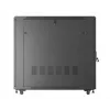 Armário rack LANBERG FF01-6222-12B 22U 600x1200 mm preto com portas frontal e traseira de vidro