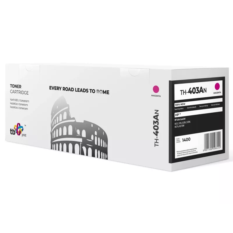 Toner TB compatível com HP CLJM252/277, MA, 1400, novo