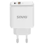 Carregador para dispositivos móveis Savio LA-12 Universal Branco AC Carregamento rápido Interior