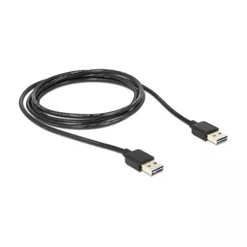 Cabo USB DeLOCK 1 m USB 2.0 A preto