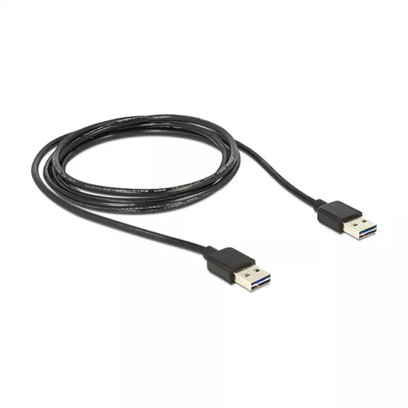 Cabo USB DeLOCK 1 m USB 2.0 A preto