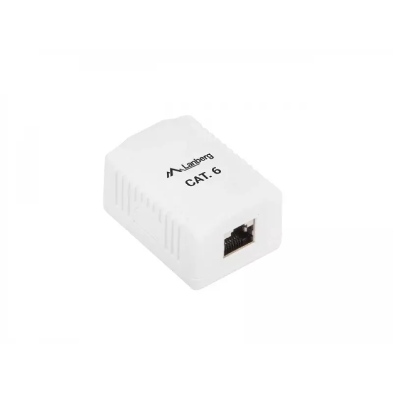 Tomada de superfície RJ-45 branco Lanberg OS6-0001-W