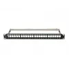 Patch panel vazio 24 portas 1U 19 polegadas FTP para módulos keystone preto