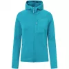 Sweatshirt com capuz Viking Jukon Lady S, sweatshirt com capuz midlayer para mulher, verde relva, Polartec, tamanho S