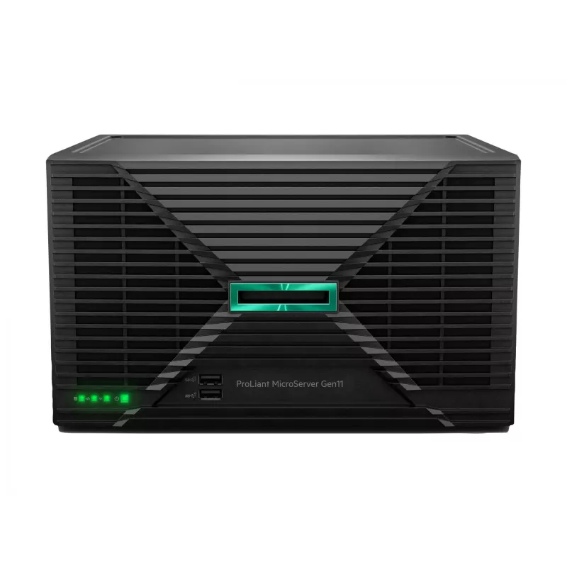 Servidor HP Enterprise ProLiant MicroServer Gen11 6325P 3,5 GHz 4 núcleos 1P 32 GB DDR5 4LFF NHP 2×4 TB HDD 180 W PS