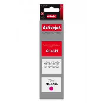 Frasco de tinta ActiveJet AC-G41M para impressora Canon, alternativa compatível com Canon GI-41M, 70 ml, roxo