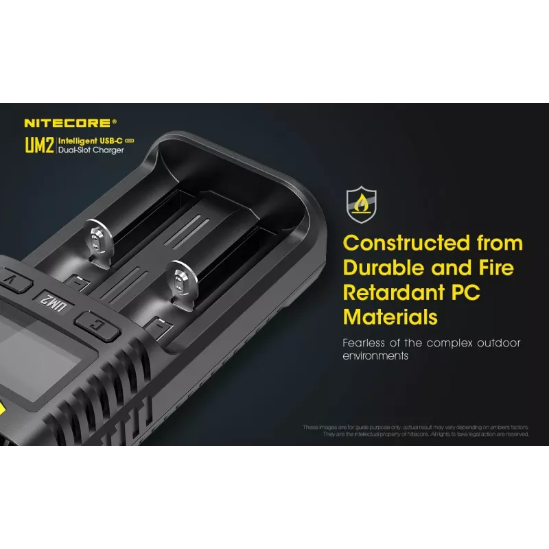 Carregador de pilhas Nitecore UM2 pilha doméstica DC iões de lítio níquel-cádmio