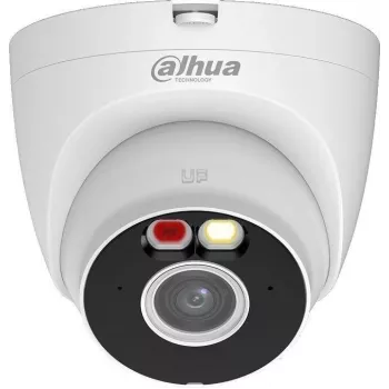 Câmara dome IP DAHUA T2A-PV HD, objetiva 2,8 mm, 1080p, Wi‑Fi, IP67, para exterior, microfone incorporado