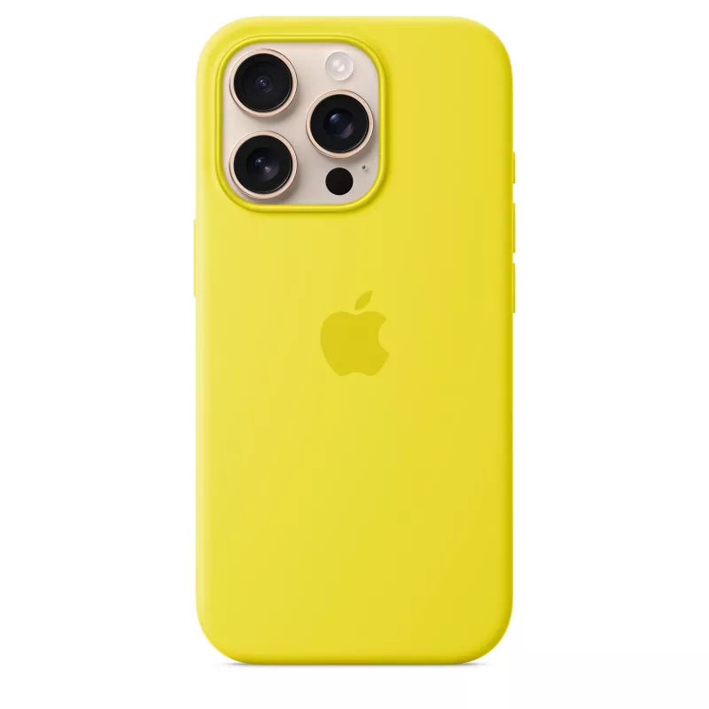 Capa de silicone com MagSafe para iPhone 16 Pro - Fruta-estrela