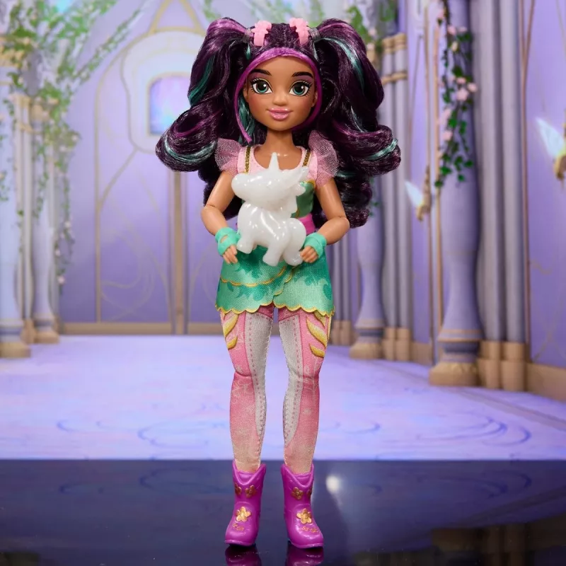 Boneca de moda Spinmaster Unicorn Academy Ava modelo 6072649 – boneca de moda com roupa temática e acessórios