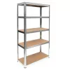 Prateleira de armazenamento Topeshop G9030 Prateleira de armazenamento para ferramentas de jardim, autónoma, aço galvanizado, MDF