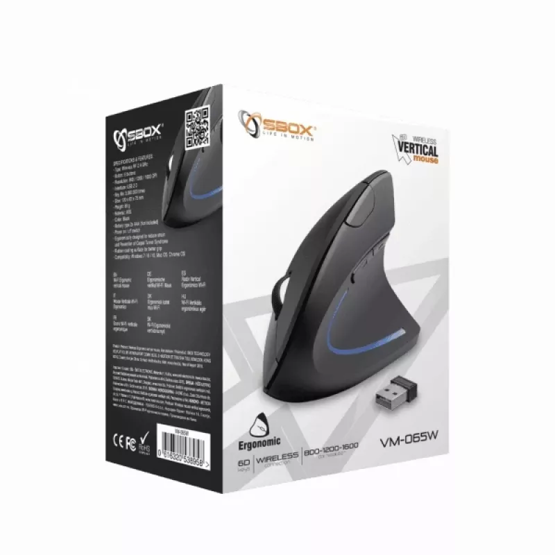 Sbox VM-065W Rato vertical