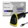 Qoltec 50867 leitor laser de códigos de barras 1D/2D, USB, preto