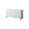 Cómoda MARMO 3D 150x45x80.5 cm branco mate/mármore branco