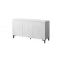 Cómoda MARMO 3D 150x45x80.5 cm branco mate/mármore branco