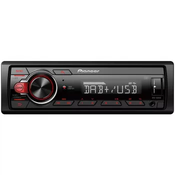 Pioneer MVH-130DAB - Preto - Vermelho - 1 DIN - 200 W - 50 W - Android - Botão rotativo