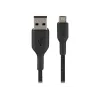 Cabo USB Belkin CAB007bt1MBK 1m USB A Micro-USB A Preto