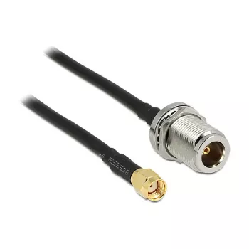Cabo coaxial DeLOCK 88845 1,5 m preto