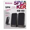 Altifalantes DEFENDER SPK-225 com fios 2.0, 4 W RMS, USB/DC 5 V, 3,5 mm, preto