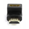 Adaptador HDMI GEMBIRD A-HDMI90-FML, HDMI para HDMI, adaptador em ângulo reto 90°, preto