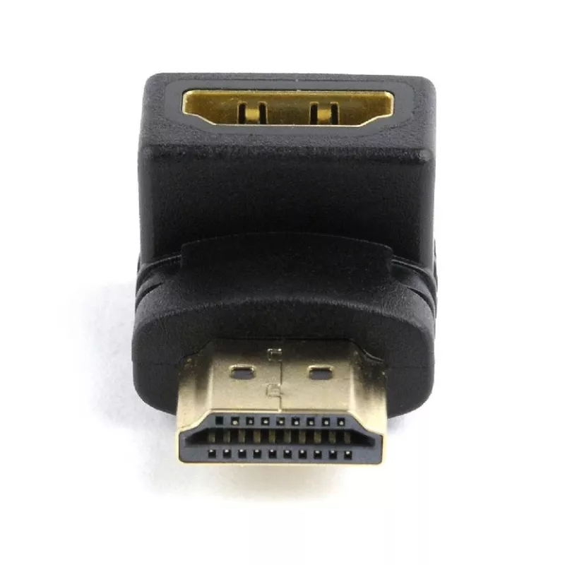 Adaptador HDMI GEMBIRD A-HDMI90-FML, HDMI para HDMI, adaptador em ângulo reto 90°, preto