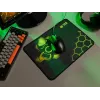 TRACER GameZone Hexy3 tapete de rato para gaming, 35 x 28 x 0,4 cm, preto/amarelo