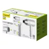 Secador de cabelo Maestro MR-213 2100W com cabo dobrável, 2 velocidades, função ar frio, concentrador de parede dupla, prateado