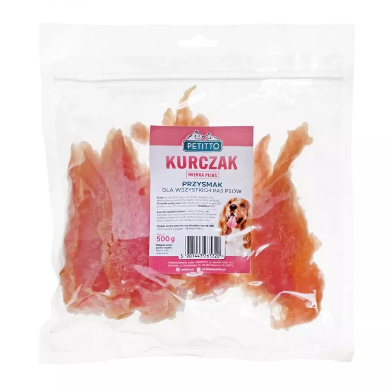 PETITTO Peito de frango tenro - guloseimas para cães - 500 g