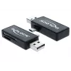 Leitor de cartões DeLOCK 91731 USB 2.0 preto