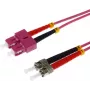 Cabo de fibra ótica Helos 1 m OM4 SC/ST