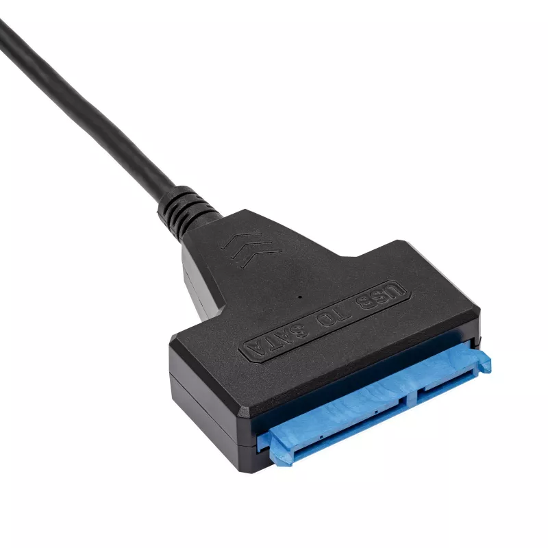 Cabo adaptador SATA para USB-A 3.0 Akyga AK-CA-86 para unidades de 2,5 polegadas, 0,3 m, preto
