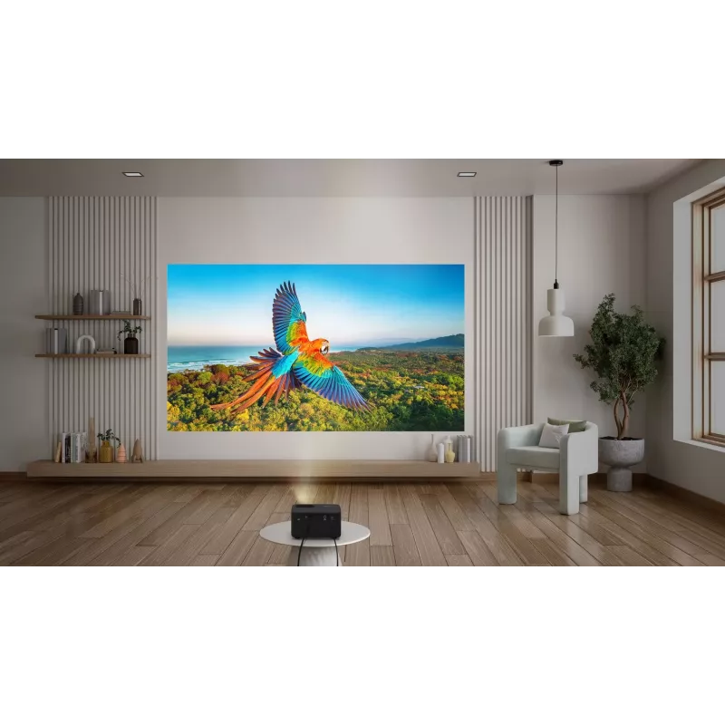 Projetor padrão Optoma Photon Life PK32 com 1100 lúmenes ANSI, DLP, UHD 4K (3840x2160), 3D, preto