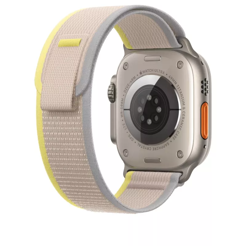Pulseira Apple MQEG3ZM/A bege amarelo nylon smartwatch 130-180 mm