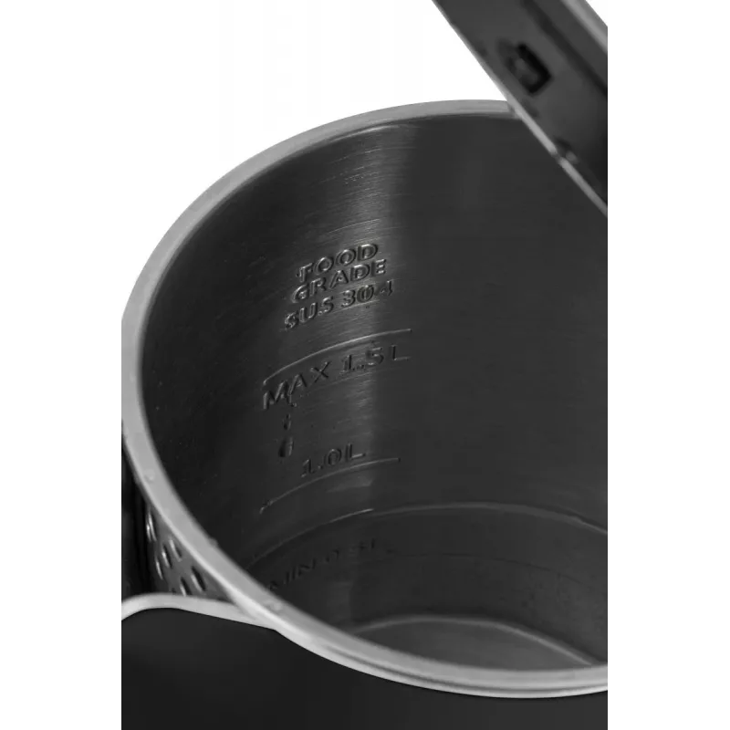 Chaleira elétrica de parede dupla 1,5 L Concept preto RK 3301