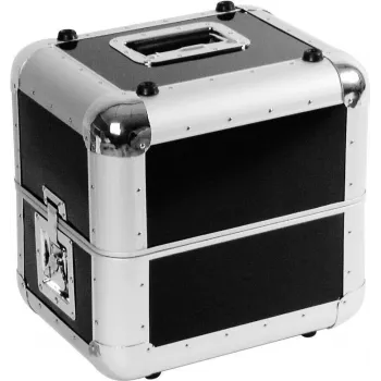 Flightcase Roadinger Mala para discos ALU 50/50 cantos arredondados preto — formato alumínio 50×50, cantos arredondados