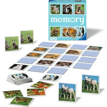 memory Animais bebés, jogo de memória