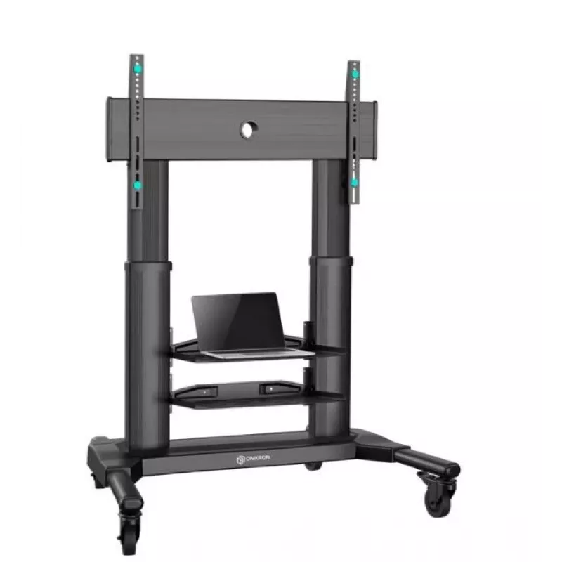 Suporte móvel para TV ONKRON TS2771-B para televisores de 40–80 polegadas, preto, suporte de chão com rodas