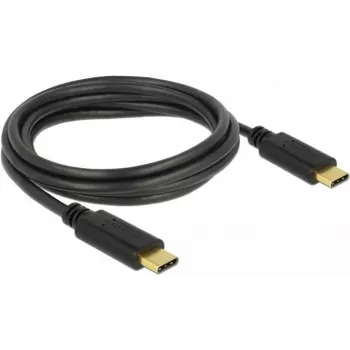 Cabo USB DeLOCK 83324 USB 2.0 2 m USB-C preto