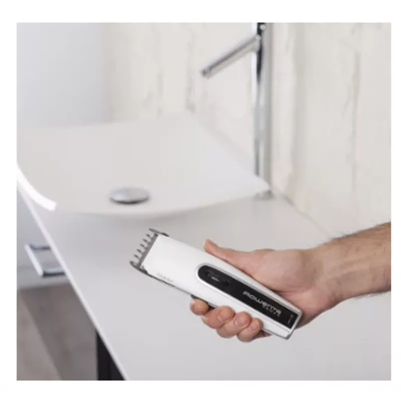 Rowenta TN1400F0 máquina de cortar cabelo, sem fios, 19 níveis de comprimento, branco/preto