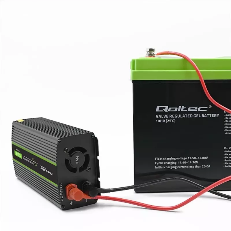 Inversor para automóvel Qoltec Monolith 1200 W preto 12 V