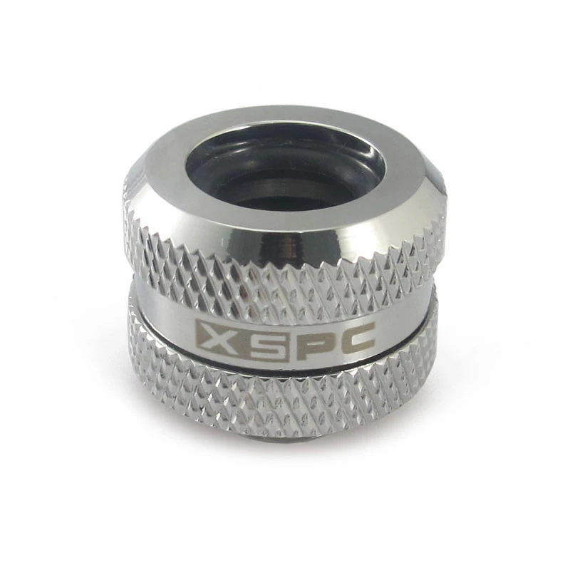 Conector XSPC G1/4 para tubo rígido de 14mm, cromado - 8 unidades