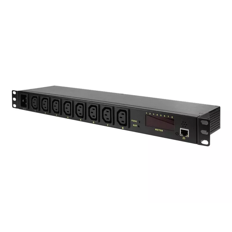 Logilink IP PDU Control Unit - Unidade de distribuição de energia (para montagem em rack) - corrente alternada 110-240 V - Ethernet - entrada IEC 60320 C20 - saída