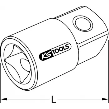 KS Tools 911.1494 Adaptador de ampliação, 1/4 in F x 3/8 in M