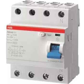 ABB Interruptor diferencial 40 A, 4 polos, 300 mA, F204A-40/0,3, pro M compact (2CSF204101R3400)