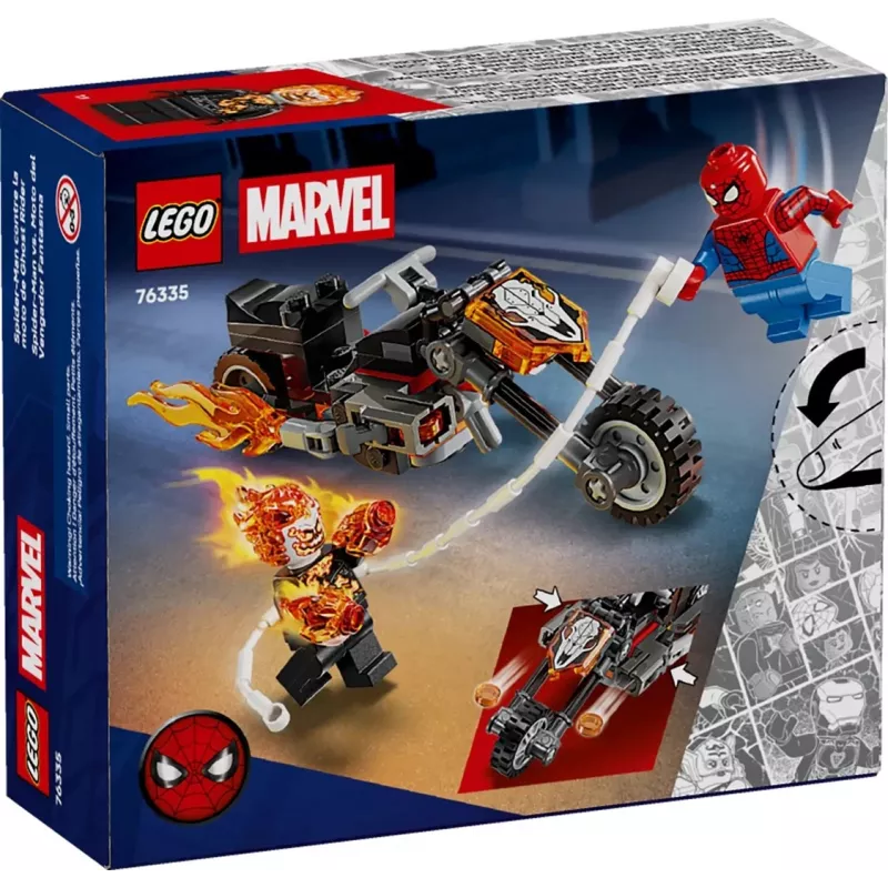 LEGO MARVEL 76335 Mota Spider-Man vs. Ghost Rider
