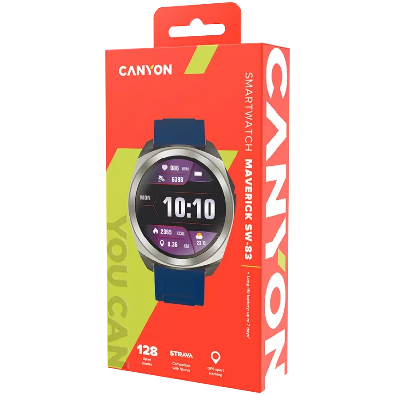 Canyon SW-83 - Maverick - Smartwatch - GPS - BT - cor. Visor LCD 1,32